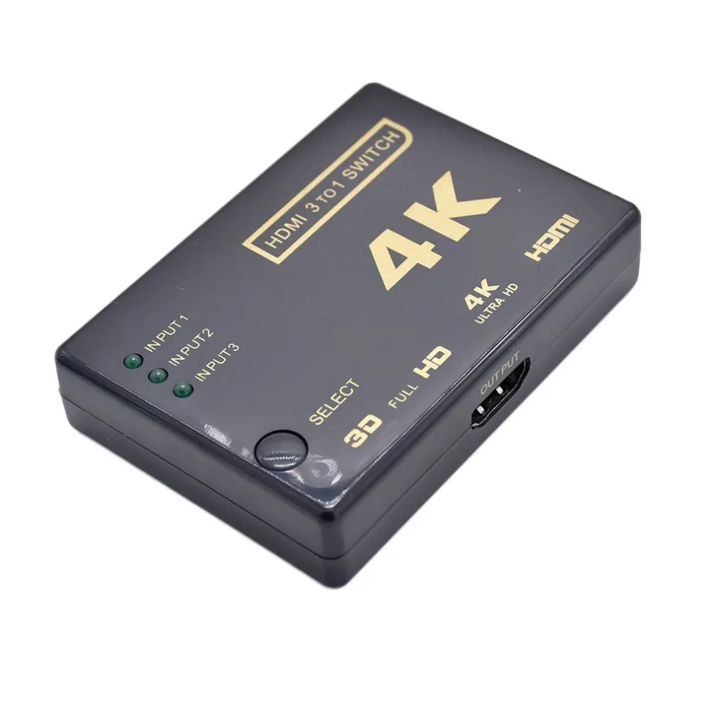 Портативный Ультра HD HDMI 4K x 2K 3D Аудио Видео разветвитель 1080P мультипросмотра высокой четкости мультимедийный интерфейс коммутатор