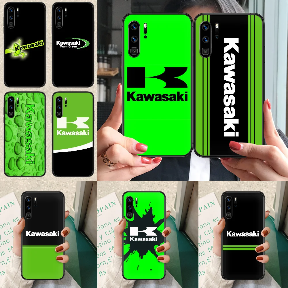 

Kawasaki Ninja moto Phone case For Huawei P Mate Smart 10 20 30 40 Lite Z 2019 Pro black cover painting funda pretty shell