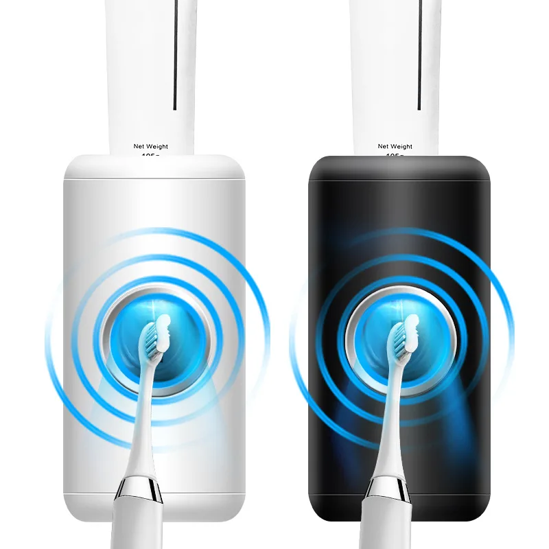 Automatic Toothpaste Squeezer Set Electric Ultraviolet Disinfection Toothbrush Wall-mounted Non-punch Toothpaste Squeezer