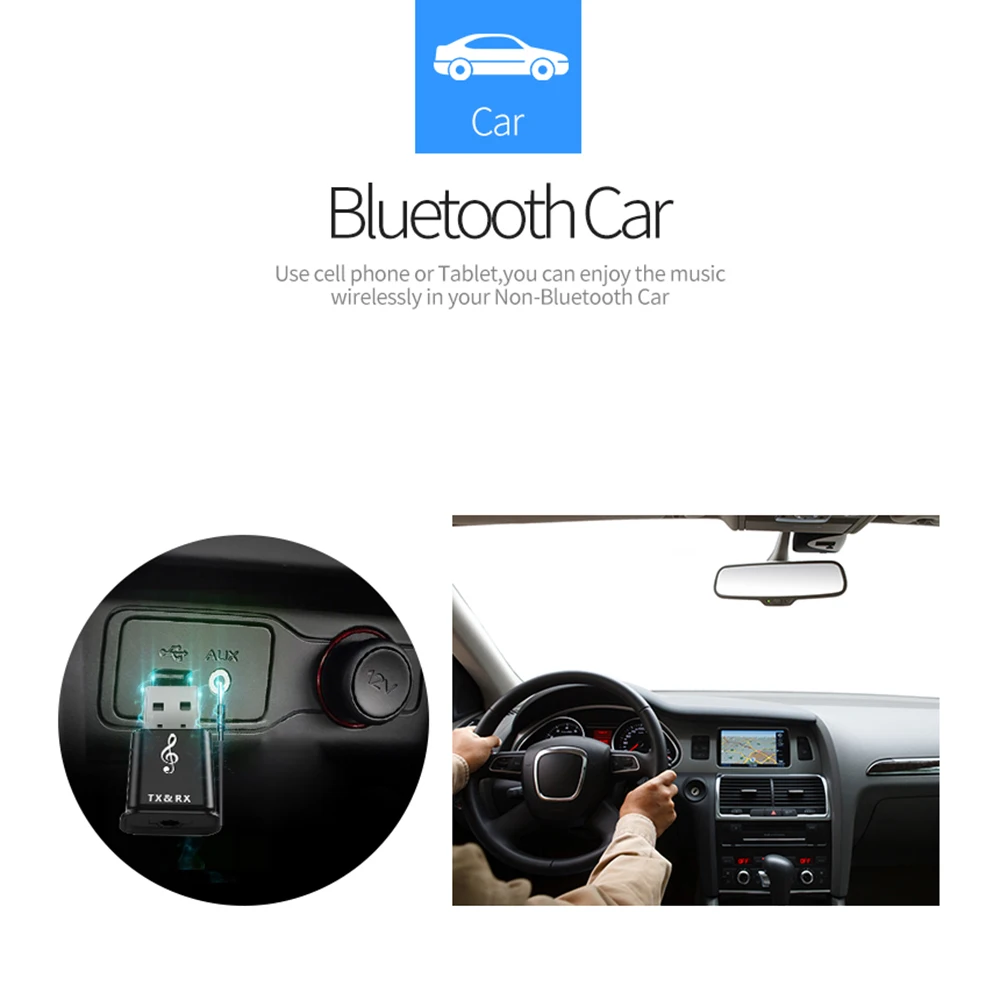 Лидер продаж 2-в-1 5,0 передатчик Bluetooth 3,5 мм мини приемник автомобильный адаптер работы при прослушивании музыки по Bluetooth стерео ТВ