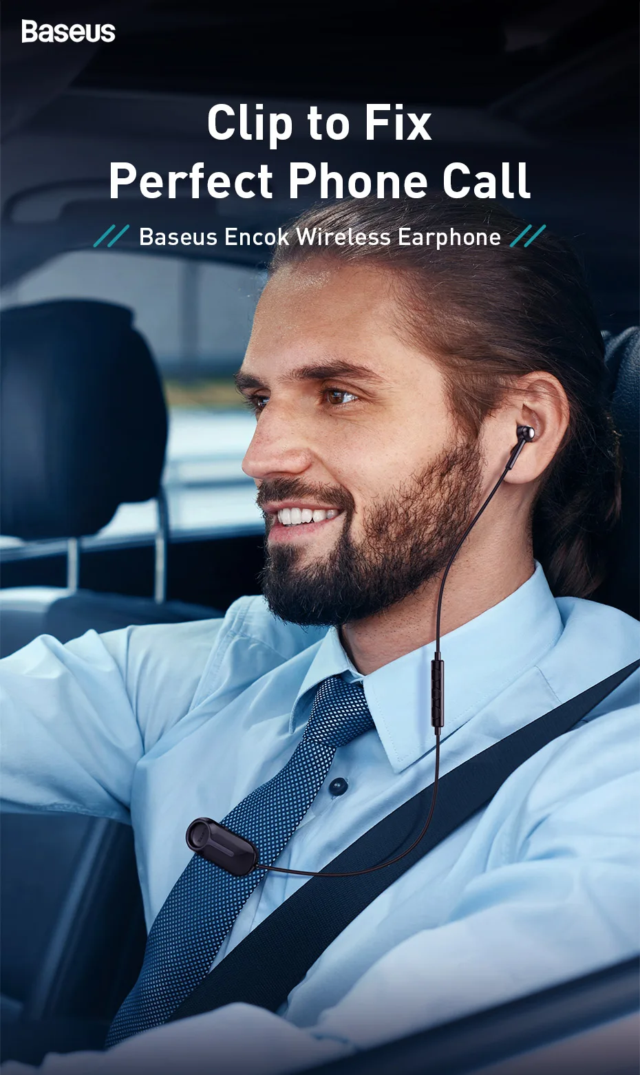 Baseus A06 петличный Bluetooth наушники спортивные беспроводные магнитные наушники с микрофоном вкладыши громкой связи для iPhone Android системы