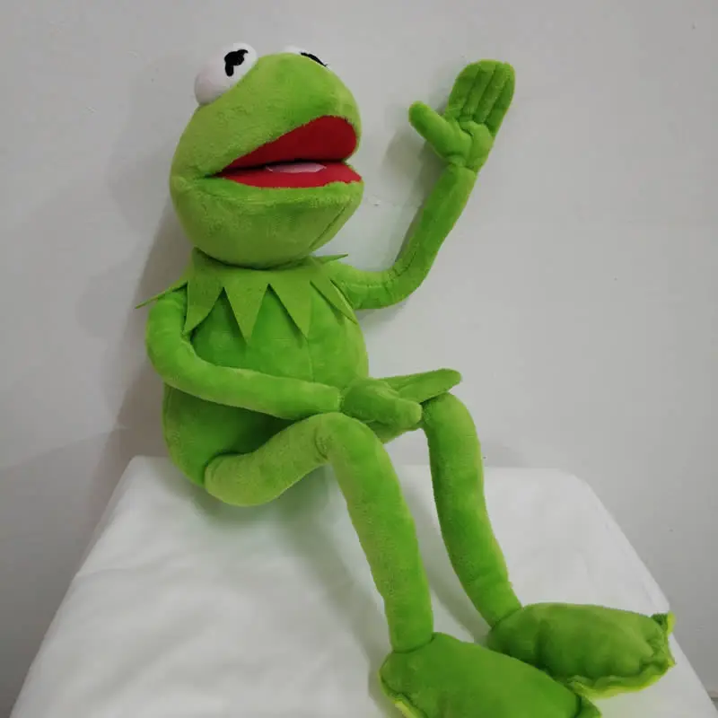 45cm Cartoon The Muppets KERMIT FROG Plush Toys Soft Boy Stuffed Doll for Birthday Gift High Quality