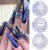 1 Комплект Смешанный Цвет Плоская Спина 3D Nail Art Стразы Блестящие Кристаллы Блеск Ногтей Бусины Украшения Аксессуары Для Ногтей В Колесе
