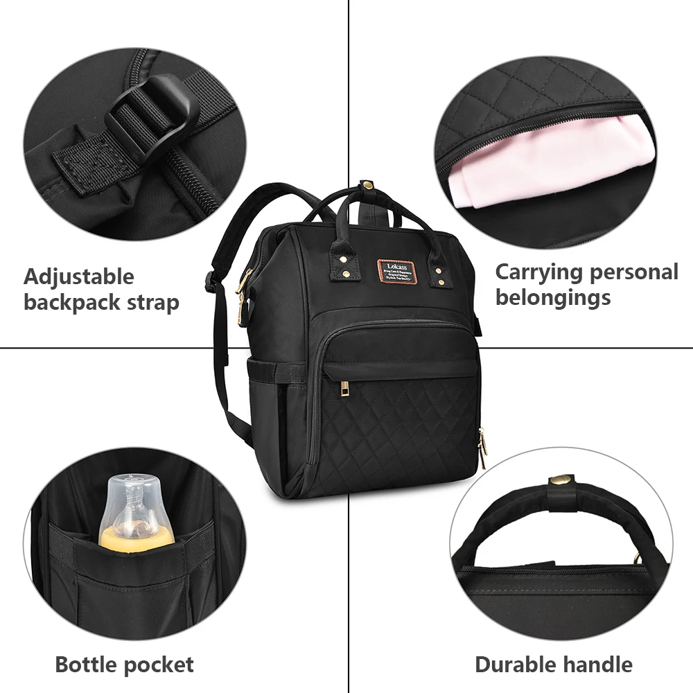 SHUJIN Baby Bag Mommy Backpacks Nappies Bags Printed Bottle Diaper Bag Backpack Maternity Large Volume Outdoor Travel Kid Bags