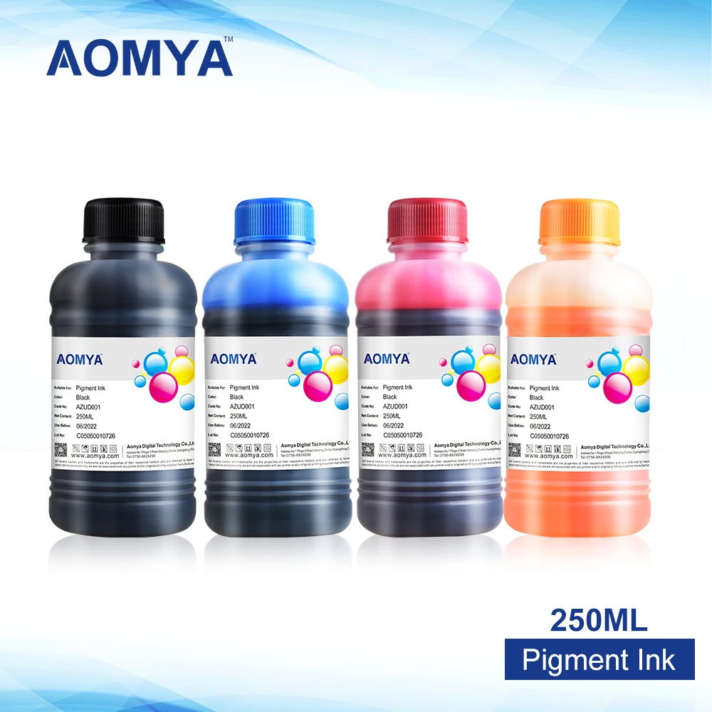 Пигментные чернила Aomya 4C * 250 мл совместимые с HP Officejet 7110 7610 6600 6700 6100 устойчивые к