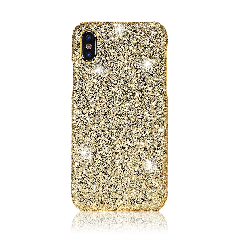 Роскошный блестящий чехол для телефона с блестками iPhone 7 X Pro 8 6 XS MAX XR цветная