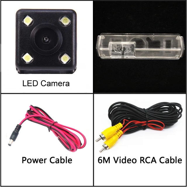 Для Mitsubishi Pajero Sport Dark Montero Nativa Challenger камера ночного видения заднего вида камера заднего вида Автомобильная камера заднего вида HD CCD - Название цвета: 4 LED