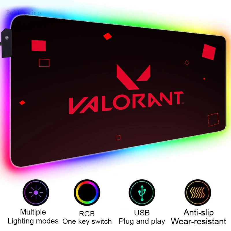 Anime Mouse Pad 900x400 Rgb Mousepad Gaming Computer Desk Backlit Mat Valorant Mouse Mats Xxl Gamer Keyboard Mause Pad Desk Mat