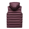 New Winter Warm Vest Down Vest Men Casual Waistcoat Sleeveless Jackets Autumn Men Hooded Vest Worn On Both Sides Hat Detachable ► Photo 3/6