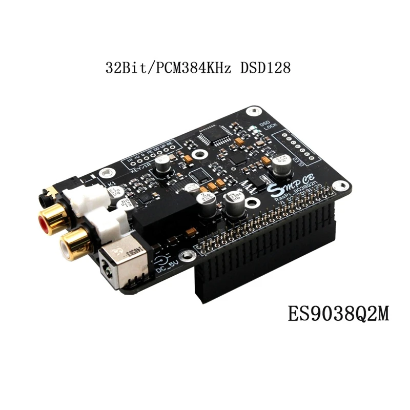 Es9038Q2M Opa1612 Op декодер цифровой вещательной платы ies 32 бит/384 K Dsd128 для Raspberry Pi 2B 3B 3B+ Dac