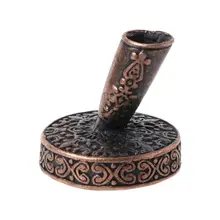 Винтажная металлическая круглая ручка-держатель для перьев, перьевые ручки, школьные офисные принадлежности, канцелярские принадлежности, студенческий подарок L41E