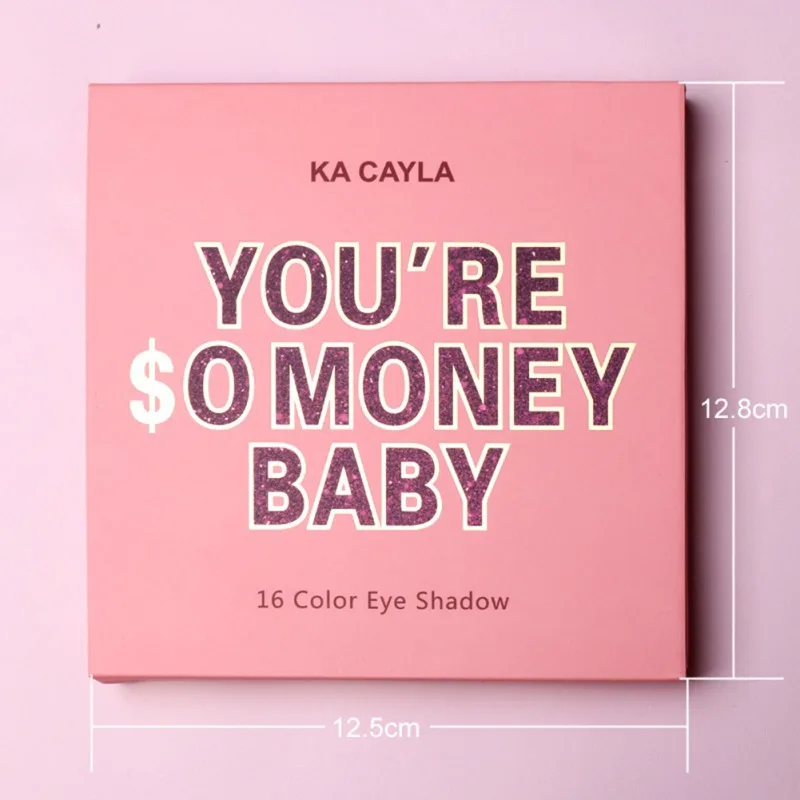 Детская прессованная пудра палитра матовые блестящие тени для век Siny Eye shadow Palette Nude color Eye Cosmetic