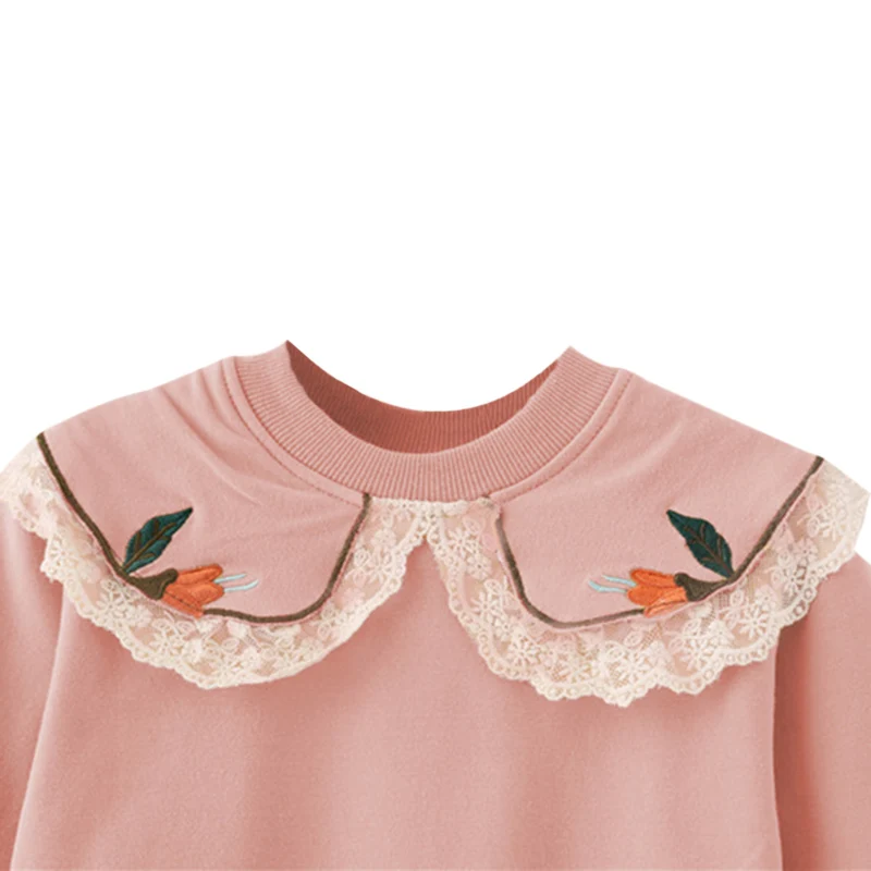 Cute Autumn Children Baby Girl Long Sleeve Shirts Lace Casual T-Shirt Tops Blouse New Arrival