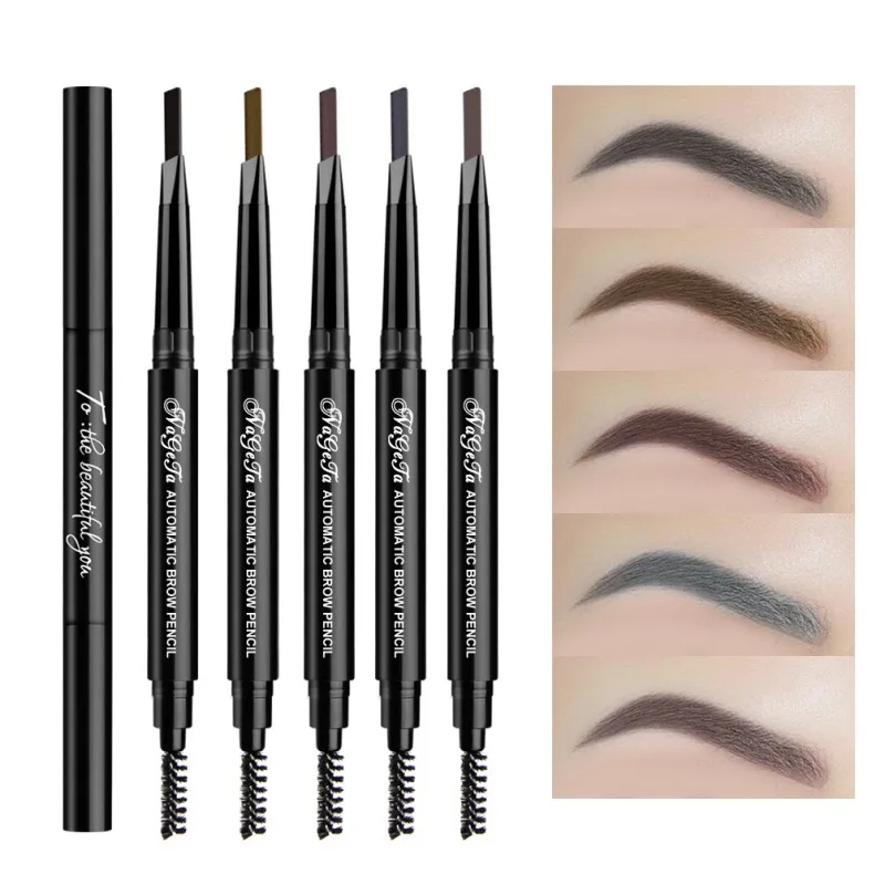 Best place to buy Price for  Waterproof Easy To Wear Natural Makeup Natural Eyes Double Head Long Lasting Eyebrow Pen Cream Eyeb