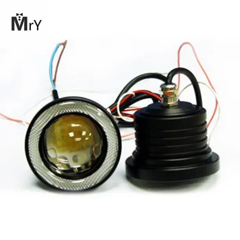 

Car 1 Set 3.5 3.0 2.5 inch COB Angel Eyes Fog Lights Led Car Headlight Lamp DRL Universal Daytime running light 89mm 76mm 64mm