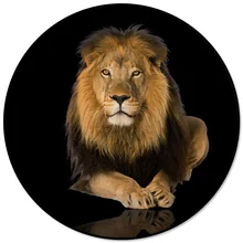 Львиный круглый ковер очиститель Рождественский день пледы коврики пол Коврики Спальня свадьба кухня патио Женщины Девушки Дети дом грязь