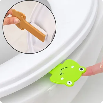 

New Cute Cartoon Toilet Cover Lifting Device Bathroom Toilet Lid Portable Handle Bathroom Toilet Seat Accessories