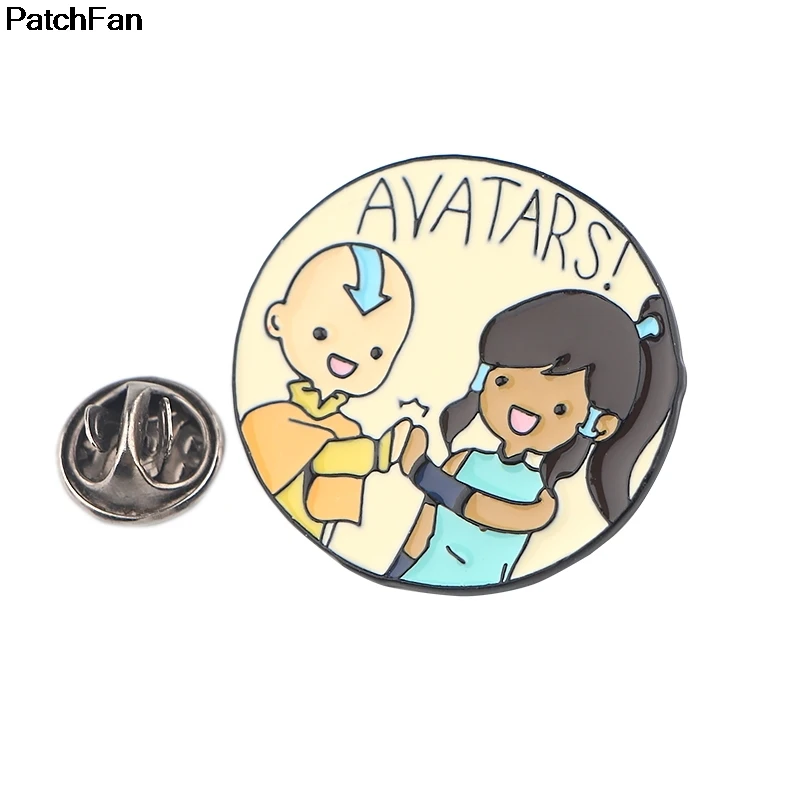 20 шт./лот Patchfan Аватар Последний Airbender мультфильм Pin рюкзак ткань броши для мужчин и женщин шляпа украшение значок медаль A2547