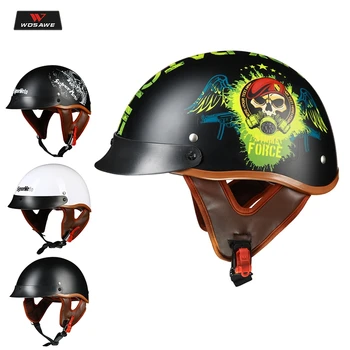

Motorcycle Helmet ABS+EPS Retro Vintage Moto Helmet Open Face Scooter Motorbike Racing Riding Helmet With Inner Suncreen Visor