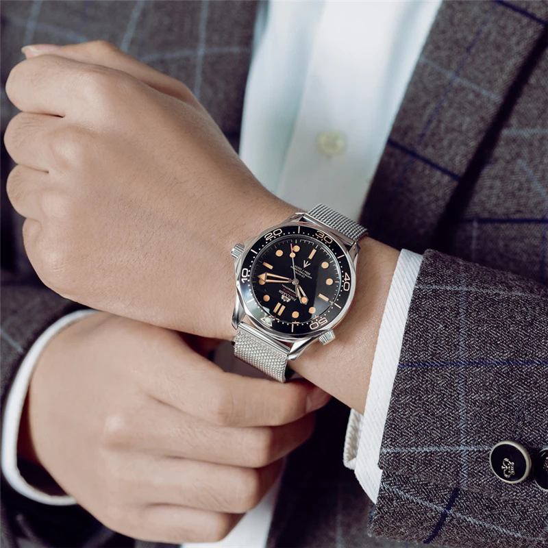 42mm Automatic Watches Mens 2022 Luxury Brand New Casual Watch Men Mechanical Wristwatches Steel Clock Reloj Relojes Para Hombre