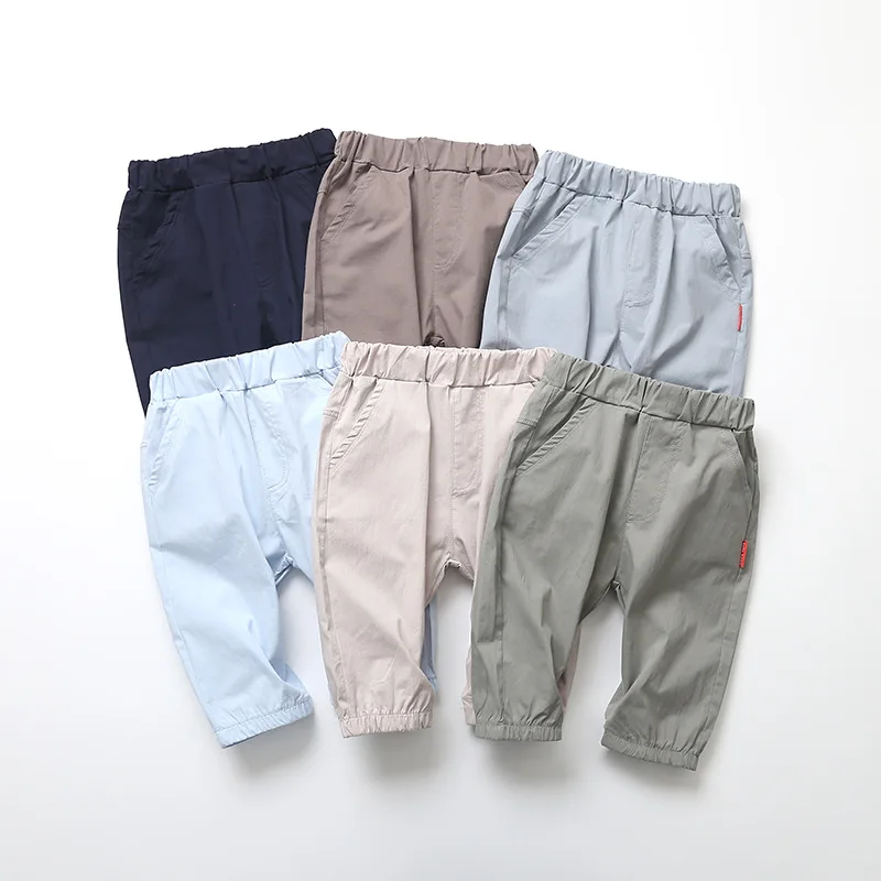 Summer Children Elasticity Capri Pants 95 Cotton Korean-style CHILDREN'S Shorts