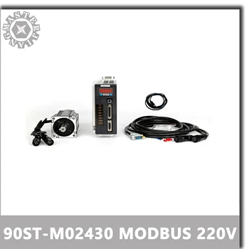 

3000RPM 2.4 N.M servomotor Single-Phase ac drive permanent magnet Matched Drive With Modbus 220V 750W 90ST-M02430 AC Servo motor