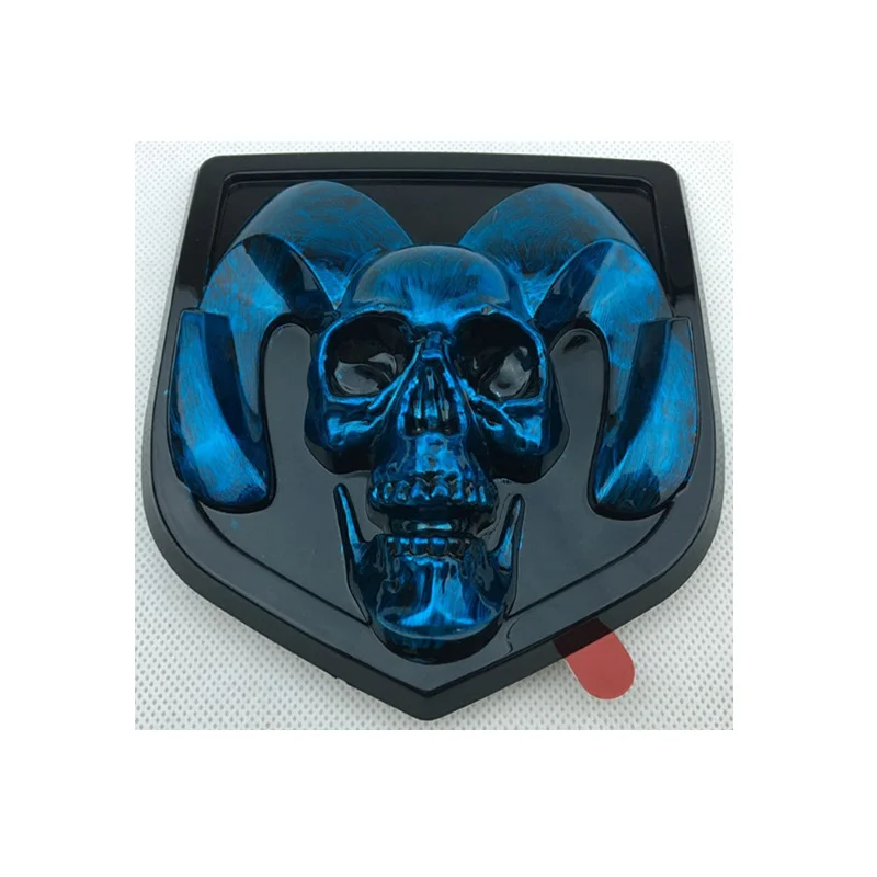 10pcsxSkull головы карты Ra-m1500 2500 3500 передний и задний багажник автомобильные наклейки-логотипы 3d