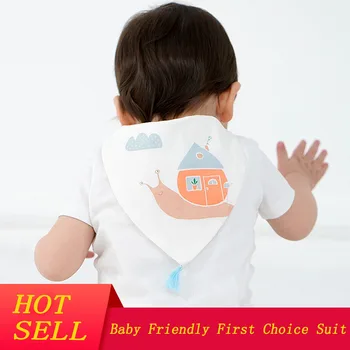 

Baby Sweat Towel Cotton 4 Layers Cartoon Baby Back Dry Wipe Cloth Reusable Newborn Infant Wicking Towel AXA015