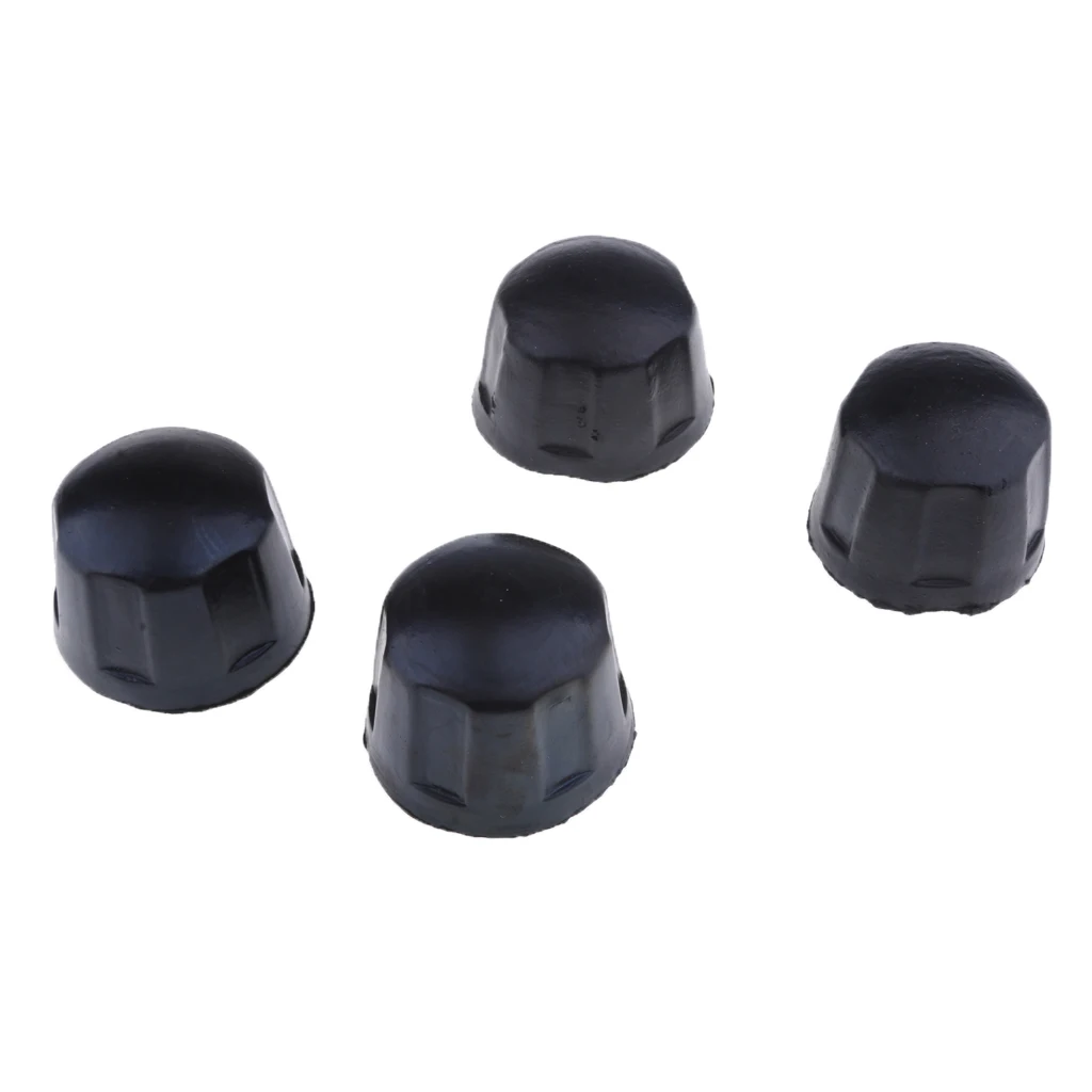 4Pcs Rubber Dust Cover Caps for 50CC 70CC 110CC 125CC Quad Bike ATV (Black)