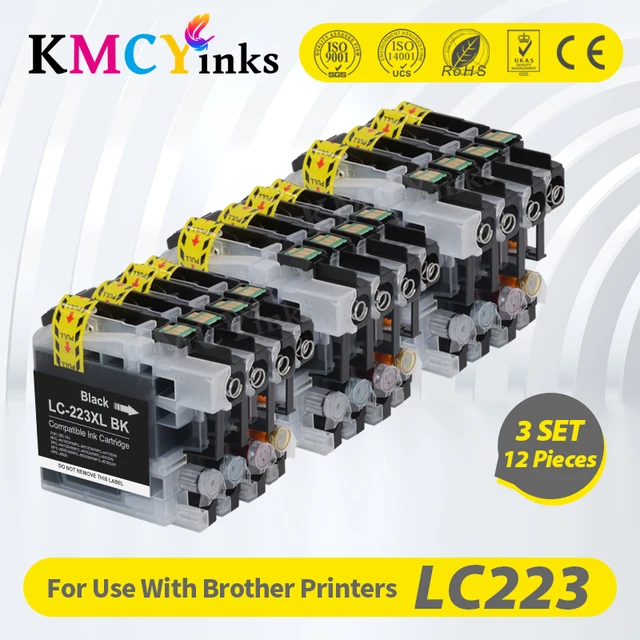 Set des cartouches d'encre compatible avec Brother LC-223