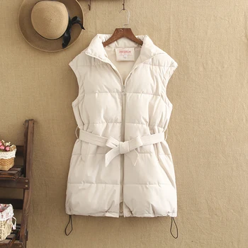 

2019 New Large Size Vest Women Add Fat To Increase Fat MM Autumn And Winter New Coat Foreign Style Sleeveless Cotton Coat