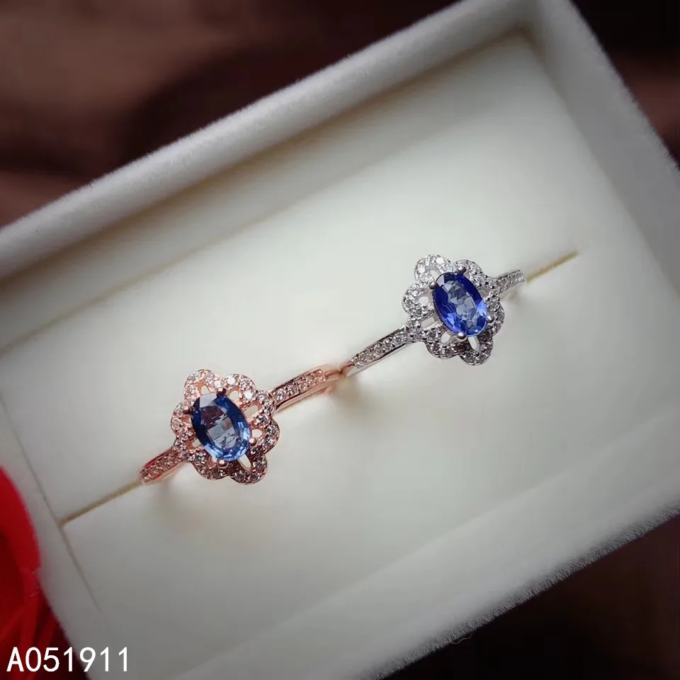 

KJJEAXCMY fine jewelry natural sapphire 925 sterling silver new gemstone women ring support test noble