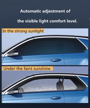 

SUNICE Changed VLT50%~20% Window film Smart Optically- Controlled Privacy Glass Solar Tint Car Buliding Heat Insulation 1.52x30m