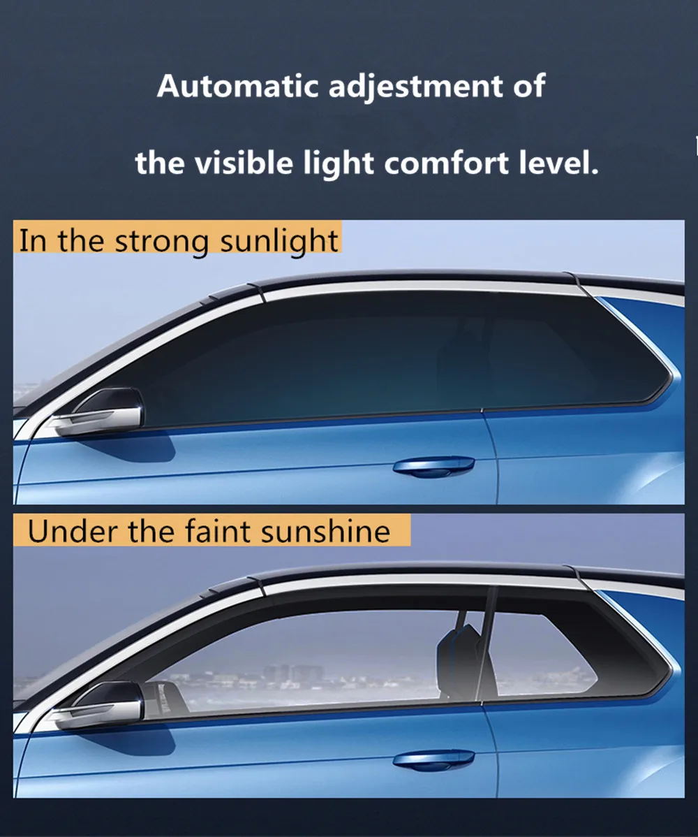 Best Offers SUNICE Changed VLT50%~20% Window film Smart Optically- Controlled Privacy Glass Solar Tint Car Buliding Heat Insulation 1.52x30m