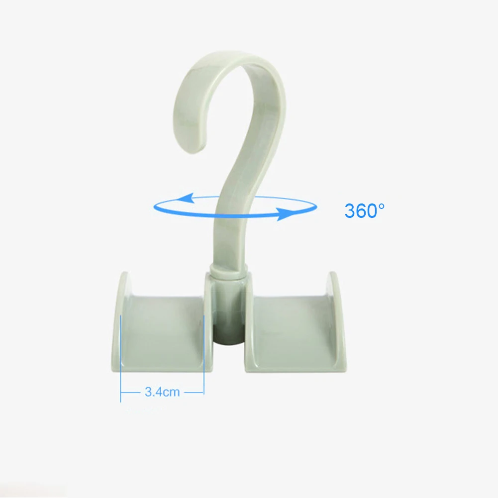 

Clothes Hook Closet Organizer Rod Hanger Handbag Storage Rotatable Wardrobe Bag Rack DIN889