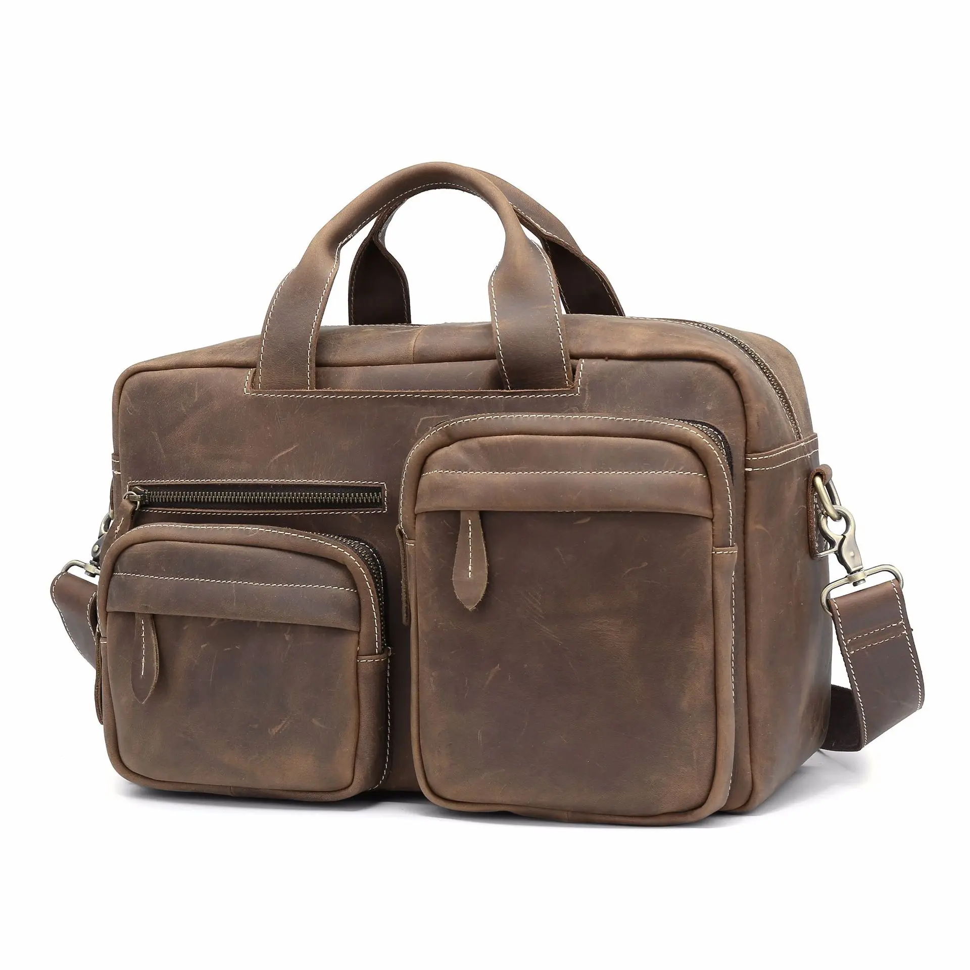 

New Style Multi-functional Travel Bag Backpack Camera Bag Currently Available Full-grain Leather a Generation of Fat