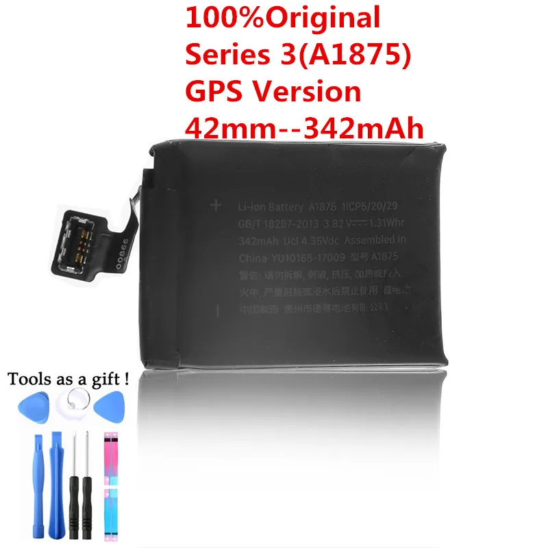 Оригинальный GPS-аккумулятор A1875 342 мА · ч для Apple watch 3 42 мм серия gps a1875 | Мобильные