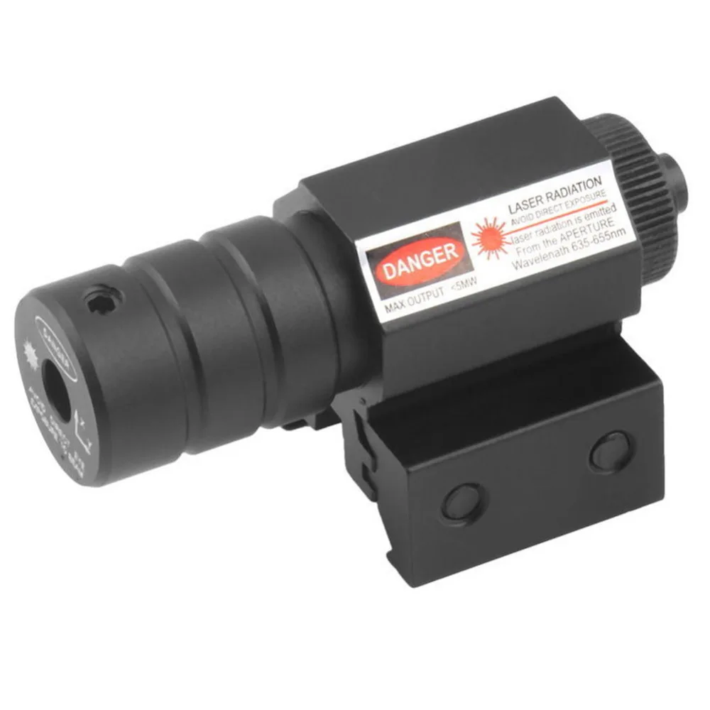 

Red Dot Laser Sight Black 5mw Rail Master Universal Adjustable Low Base Micro Fits for most 11mm/20mm tactical firearms