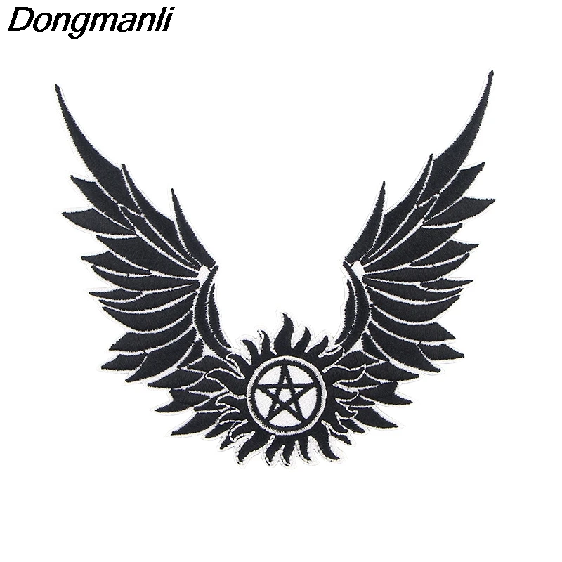 P4287 Dongmanli Supernatural TV вышитая нашивка аниме ПРИШИТАЯ железная аппликация значок для