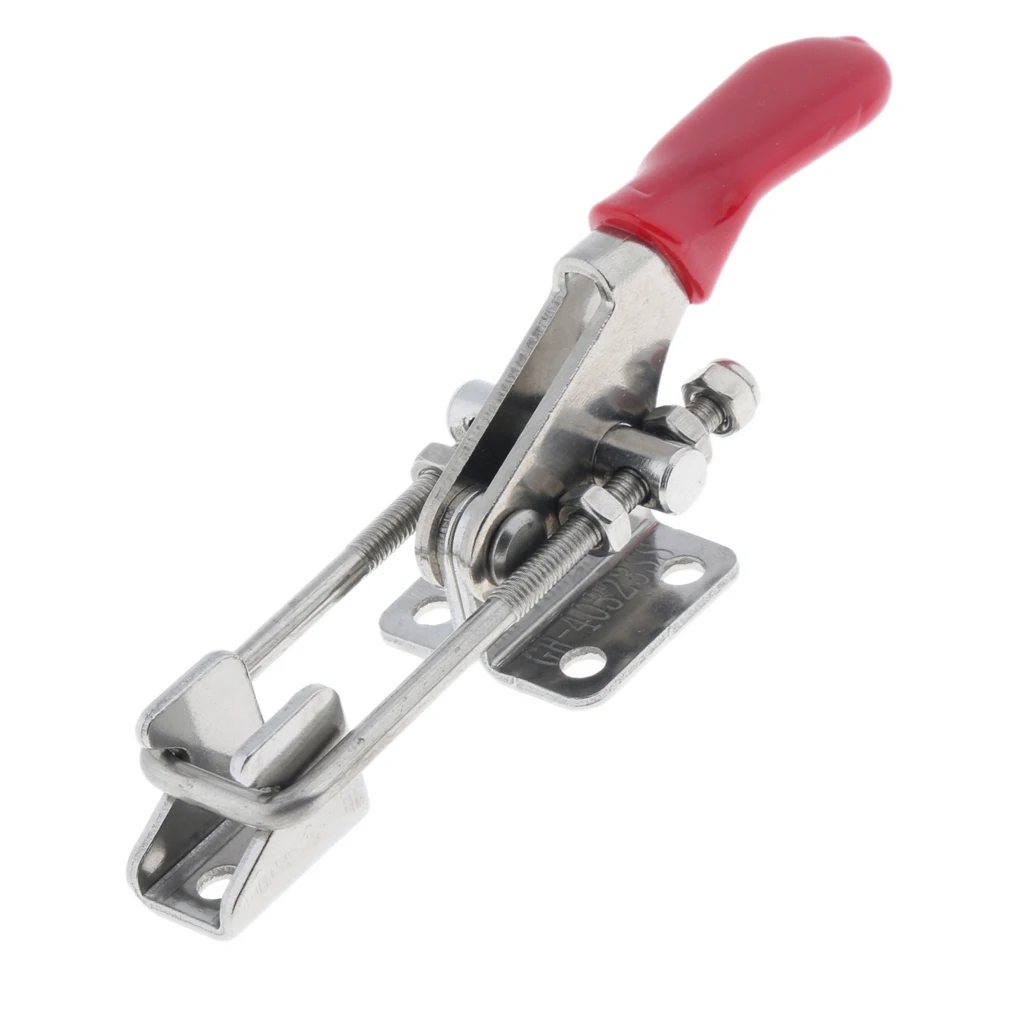 374lbs Capacity Heavy Duty 304 Stainless Steel Adjustable Latch U Bolt Self-lock Toggle Clamp