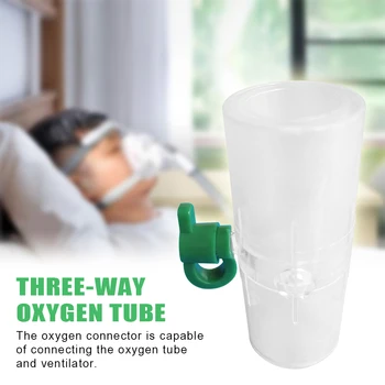 

Disposable Plastic Oxygen Connector Non Toxic Generator Transparent Home Hospital Portable Ventilator Tubing Universal Three Way