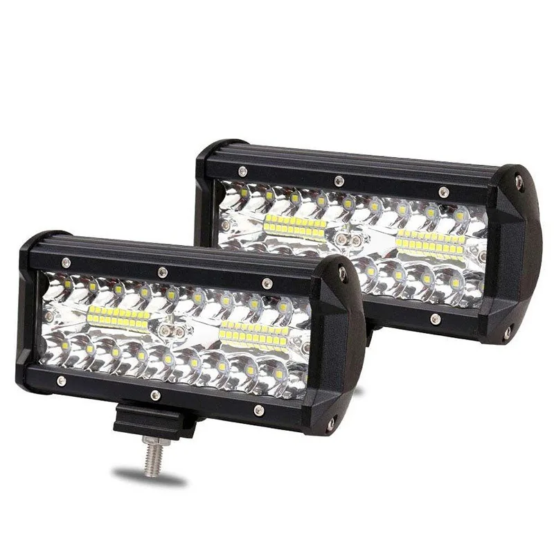 New 2021 Led Three-Row Strip Light 7-Inch 120W Work Modified off-Road Vehicle Roof Spotlight | Автомобили и мотоциклы