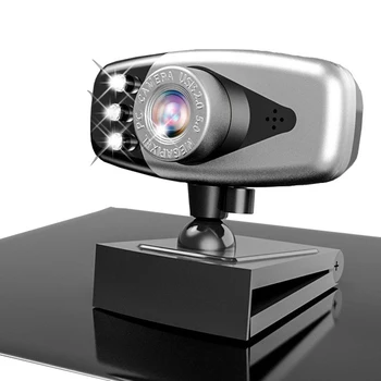 

2020 New 360° Rotating Head Webcam With Microphone 720P/1080P Webcam Desktop USB Webcam For PC Laptop Desktop Web Camera