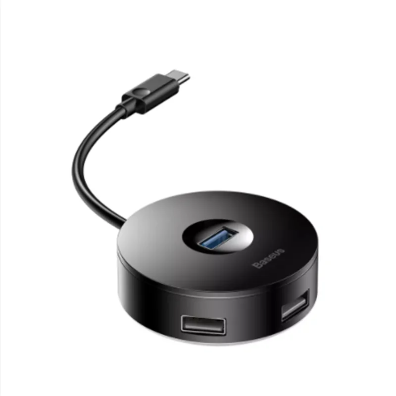 Xiaomi Baseus usb-хаб конвертер маленькая круглая коробка 4 в 1 1 шт. USB3.0 3 шт. USB2.0 1 шт. микро адаптеры многосистемная Совместимость