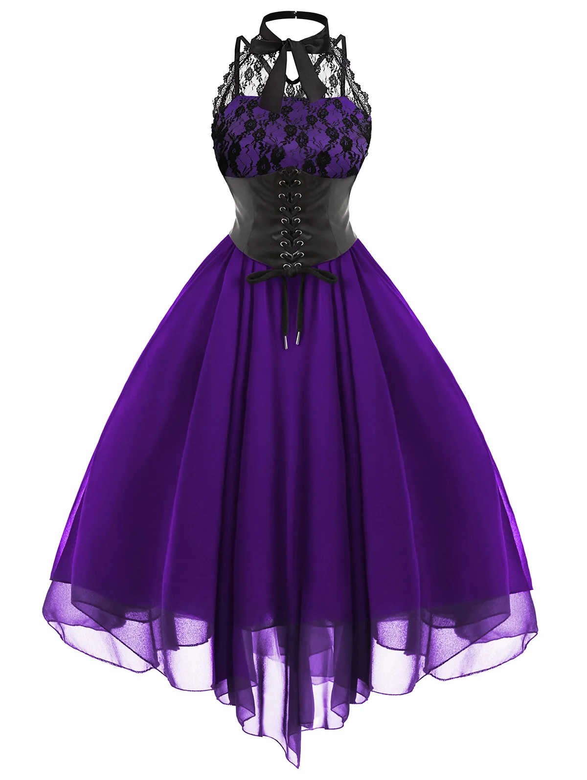 purple punk dress