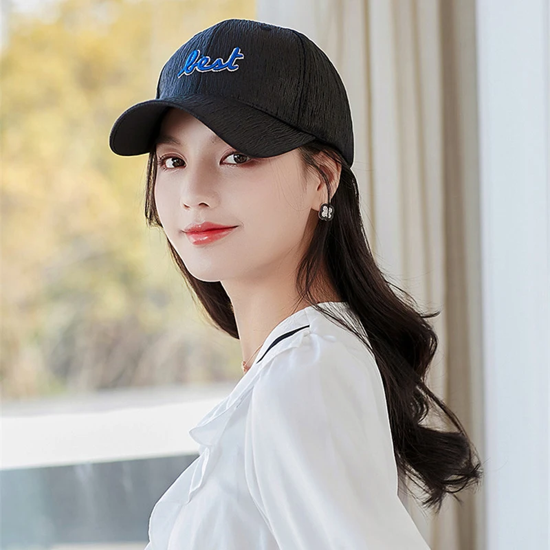 PTAH-gorros de béisbol con visera ajustable para mujer, gorras femeninas de protección solar, para vacaciones, deportes al aire libre, sombreros verano _ - AliExpress Mobile