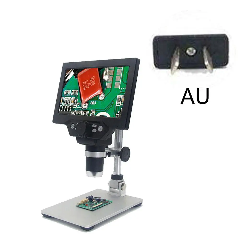 1200X цифровой микроскоп 12MP электронные видео микроскопы HD lcd паяльный микроскоп телефон Ремонт лупа с металлической подставкой - Цвет: D