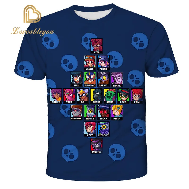 

Shooting Game 3D Streetwear Boys New TShirts Unisex Children Spring Summer 3D Print O-Neck T-Shirt Loose Girls Tops KidsTshirt
