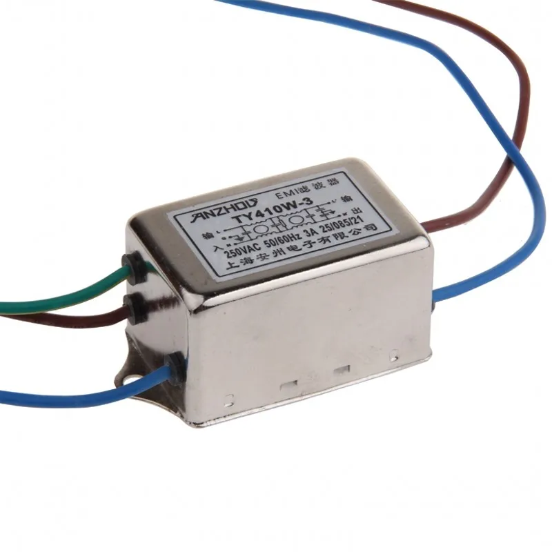 EMI фильтр TY410W-3 3A 250V двойной высокопроизводительный фильтр