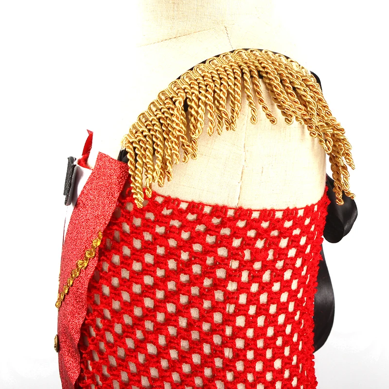 Full Length Sparkly Ringmaster Inspired Girls Tutu Dress Kids Birthday Party Pageant Halloween Costume Girl Circus Fancy Dress (22)